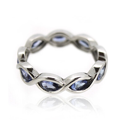 Anillo en plata con Tanzanita