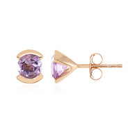Pendientes en plata con Amatista Rosa de Francia