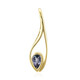 Colgante en oro con Tanzanita lila