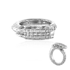 Anillo de hombre en plata con Diamante I3 verde