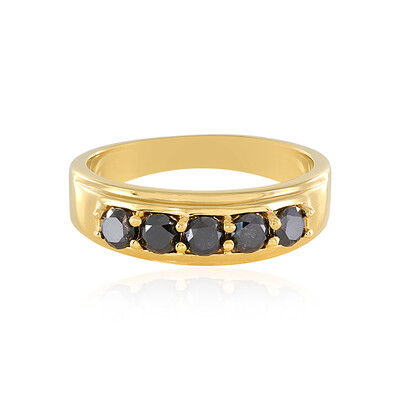 Anillo en plata con Diamante negro