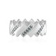 Anillo en plata con Diamante azul I2