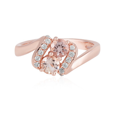 Anillo en plata con Morganita