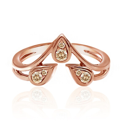 Anillo en oro con Diamante rosa de Francia de Argyle SI1 (Annette)