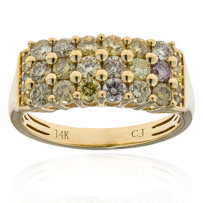 Anillo en oro con Diamante fancy SI2 (CIRARI)