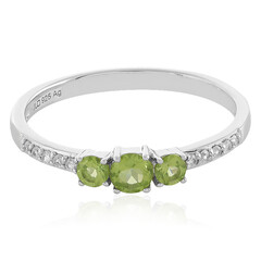Anillo en plata con Peridoto