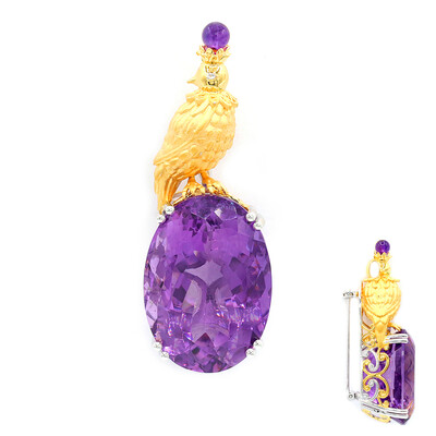 Colgante en plata con Amatista (Gems en Vogue)