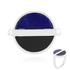 Anillo en plata con Lapislázuli (Juwelo Bauhaus)