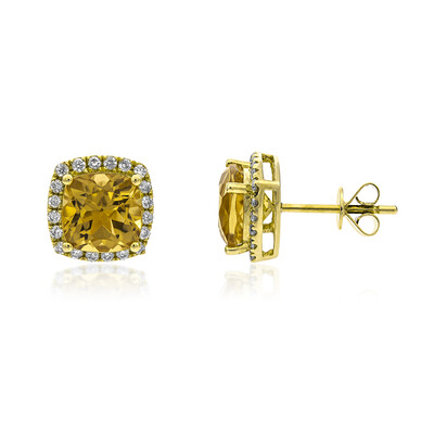 Pendientes en oro con Berilo imperial (AMAYANI)