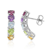 Pendientes en plata con Rodolita