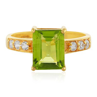 Anillo en plata con Peridoto
