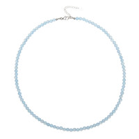 Collar en plata con Aguamarina