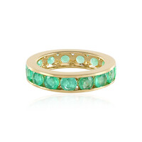 Anillo en oro con Esmeralda de Rusia