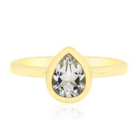 Anillo en plata con Topacio blanco