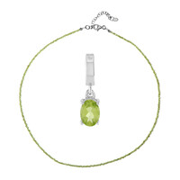 Set en plata con Peridoto