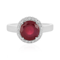 Anillo en plata con Rubí de Madagascar