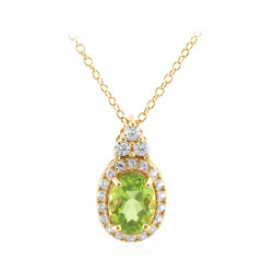 Collar en plata con Peridoto de Birmania