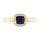Anillo en plata con Zafiro azul de Madagascar
