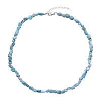 Collar en plata con Larimar