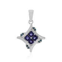 Colgante en plata con Iolita