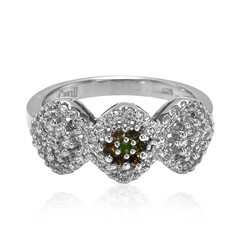 Anillo en plata con Alejandrita de Brasil