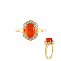 Anillo en plata con Cornalina