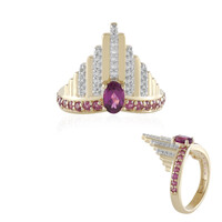 Anillo en plata con Rodolita