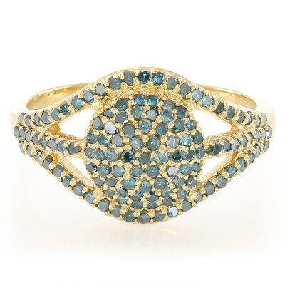 Anillo en plata con Diamante fantasía