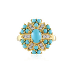 Anillo en plata con Turquesa bella durmiente (Faszination Türkis)