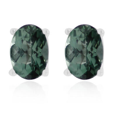Pendientes en plata con Apatita Cromada
