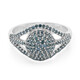 Anillo en plata con Diamante fantasía