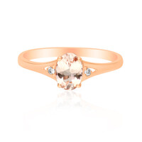 Anillo en oro con Morganita AAA