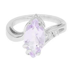 Anillo en plata con Amatista Rosa de Francia