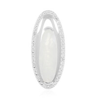 Colgante en plata con Piedra de Luna arcoíris