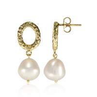 Pendientes en plata con Perla Freshwater (TPC)