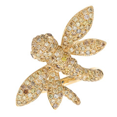 Anillo en oro con Diamante fancy SI2 (CIRARI)