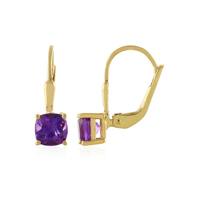 Pendientes en plata con Amatista de Zambia