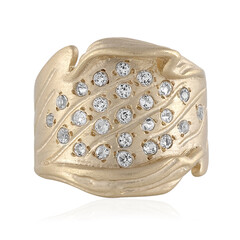 Anillo en plata con Topacio blanco