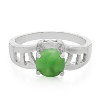 Anillo en plata con Crisoprasa imperial
