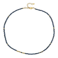 Collar en plata con Zafiro azul de Madagascar (Riya)