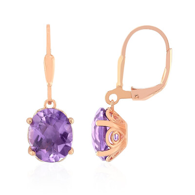 Pendientes en plata con Amatista