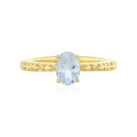 Anillo en plata con Aguamarina