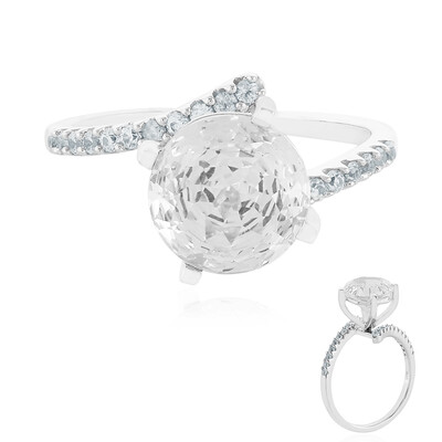 Anillo en oro con Topacio blanco majestuoso (PHANTASIA)