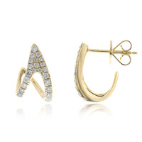 Pendientes en oro con Diamante I1 (H)  (CIRARI)