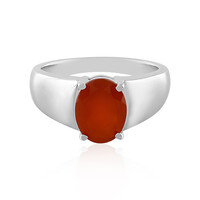 Anillo en plata con Cornalina