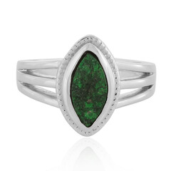 Anillo en plata con Uvarovita