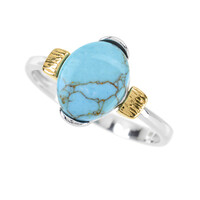 Anillo en plata con Turquesa