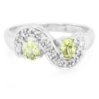 Anillo en plata con Crisoberilo de Brasil