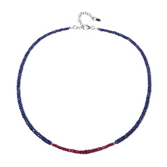 Collar en plata con Rubí de Mozambique