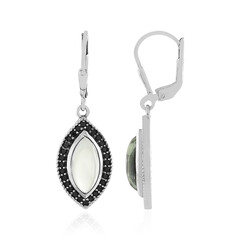 Pendientes en plata con Amatista verde
